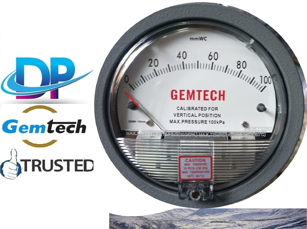 Popular Cities GEMTECH Differential Pressure Gauge Wholesalers for Guwahati