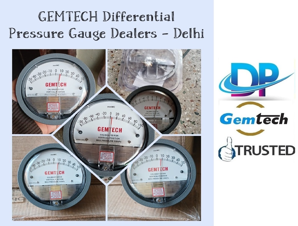 Popular Cities GEMTECH Differential Pressure Gauge Wholesalers for Guwahati