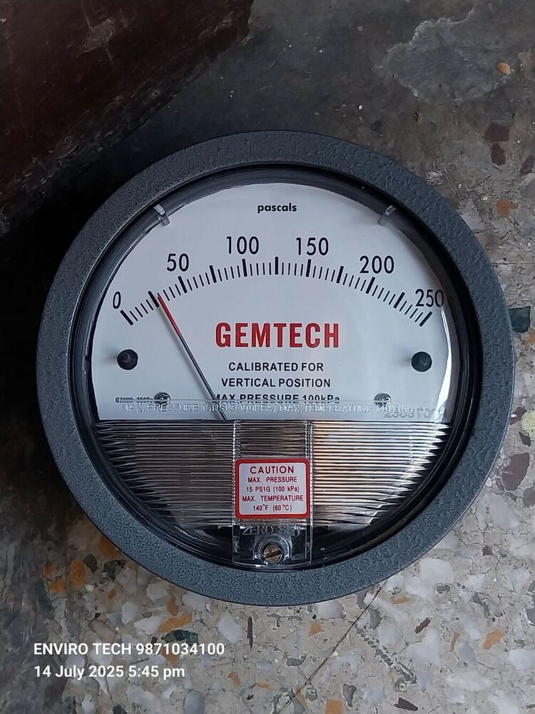 Distributor GEMTECH DIFFERENTIAL PRESSURE GAUGE In Charkhi Dadri Haryana