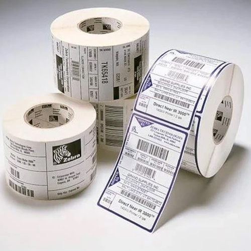 White Printed Sticker