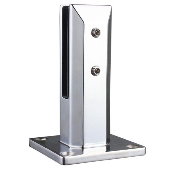 Glass panel railing spigot