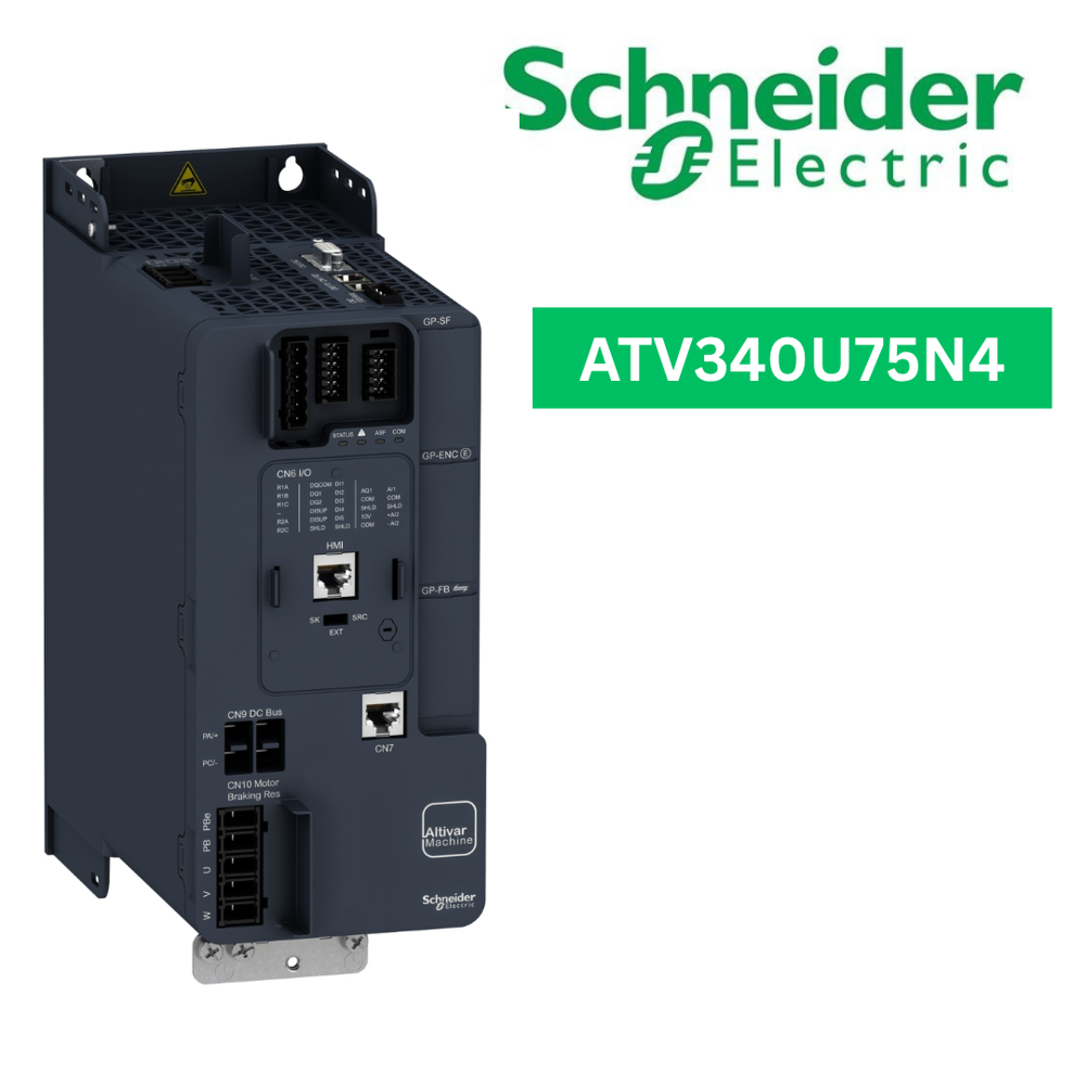 ATV340U75N4-variable speed drive, Altivar Machine ATV340, 7.5kW, heavy duty, 400V, 3 phases