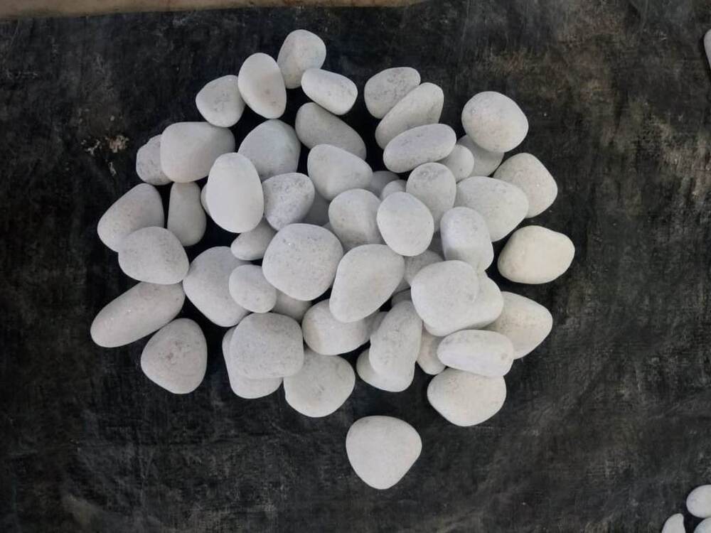 Big White Marble Pebble Stones For Garden Decoration And Landscaping