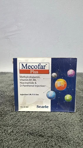 Mecofar Plus Methylcobalamin VitaminB1 B6 Niacinamide D Panthenol Injection