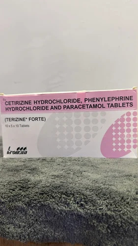 Terizine Forte Cetirizine Hydrochloride Phenylephrine Hydrochloride Paracetamol Tablet