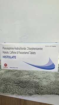 Histolate Phenylephrine Hydrochloride Chlorpheniramine Maleate Caffeine Pracetamol Tablet