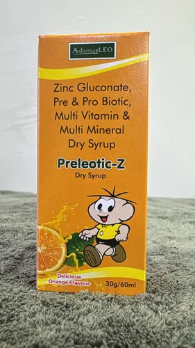 Preleotic Z Zinc Gluconate Pre Pro Biotic Multi Vitamin Multi Minetal Dry Syrup