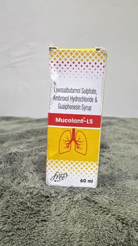 Mucolant LS Levosalbutamol Sulphate Ambroxol Hydrochloride Guaiphenesin Syrup