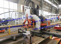 Flexible Processing Cnc Plate Punching Machine Truck Beam Stringer Cnc Plate Punching Production Machine Line