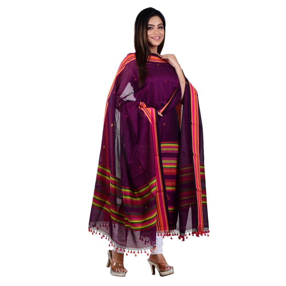 Handloom Cotton 3 Piece Suit