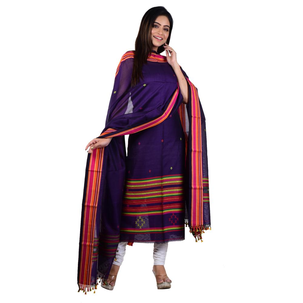 Handloom Cotton 3 Piece Suit