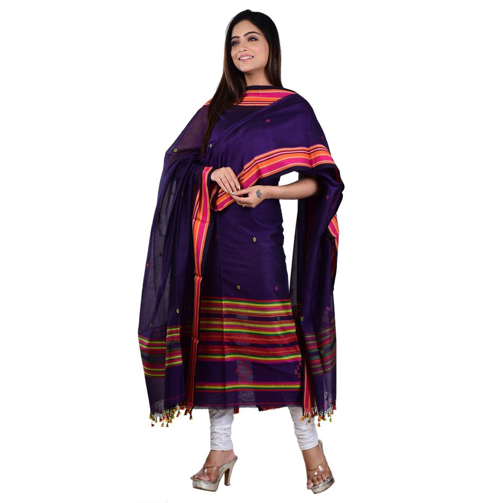Handloom Cotton 3 Piece Suit