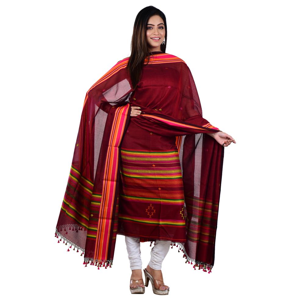Handloom Cotton 3 Piece Suit