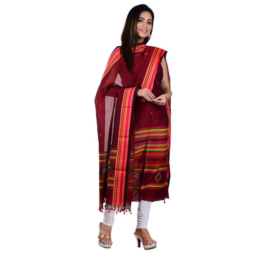 Handloom Cotton 3 Piece Suit