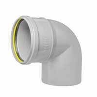 87.5 Degree 110 Mm Swr Bend Fittings - Color: Grey