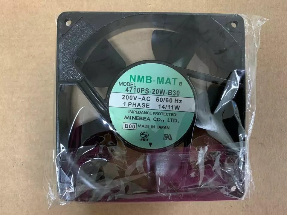NMB 4710PS-20W-B30 Axial Fan 220V-50/60Hz 14/11W DC Brushless Air Cooling Fan 2700 RPM 120 * 120 * 25mm 2Wire (Metal)