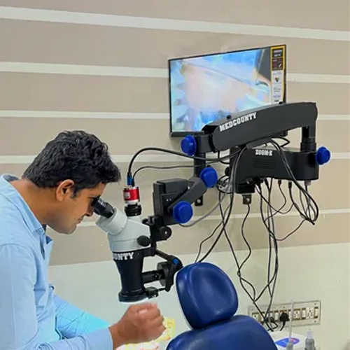 Medcounty Dental Operating Microscope - Color: Black