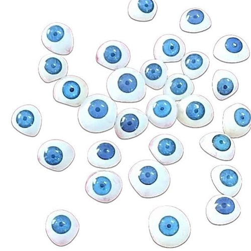 Acrylic Powder Blue Artificial Prosthetic Eye