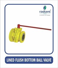 PFA Lined Flush Bottom Ball Valve