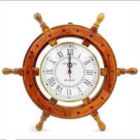 Wooden Clock Wheel - Color: Brown