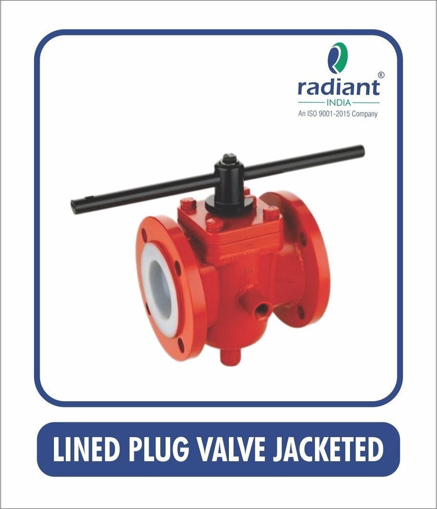 PFA Lined Plug Valve (Jacketed)