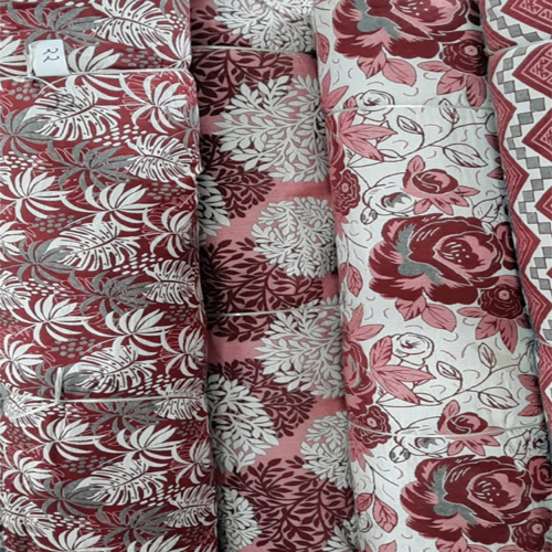 Printed Cotton Fabric Rolls - 40m Length, 126in Width, Multicolor Jacquard Printed Cotton | Machine Washable, Soft & Breathable Texture