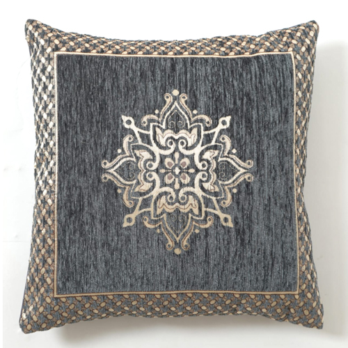 Grey Color Velvat Cushion Cover