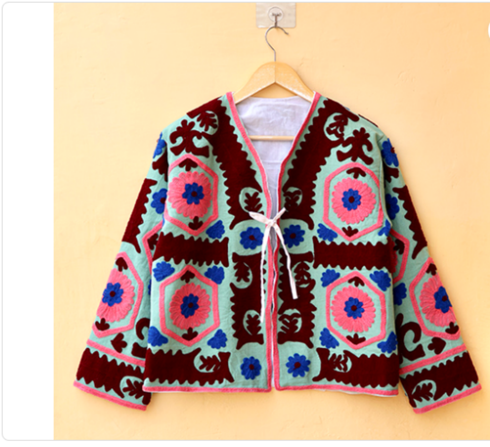 Ladies Unique Style Artisan Made Jacket - Bust Size: Requirement Based -- Select Unit --? Meter (M)