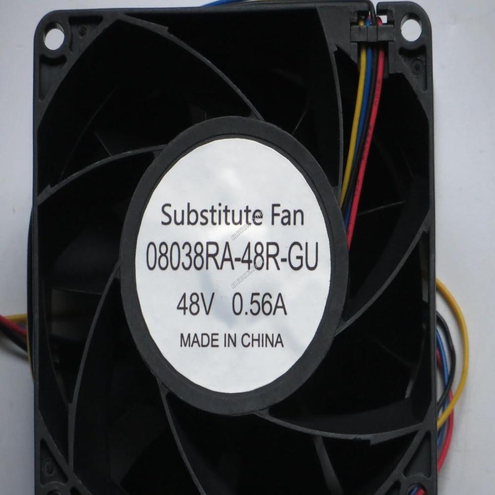NMB-MAT 08038RA-48R-GU Axial Fan 48V-0.56A DC Brushless Air Cooling Fan 7500 RPM 80 * 80 * 38mm 4Wire
