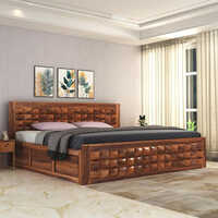 Sheesham Wood Bed - Assembly: No Assembly Required