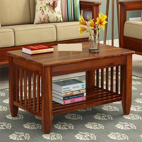 Solid Wooden Coffee Table - Color: Brown