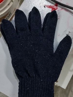 Cotton knitted hand goves