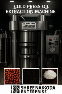 Carom Seed Hydraulic Oil Press Machine