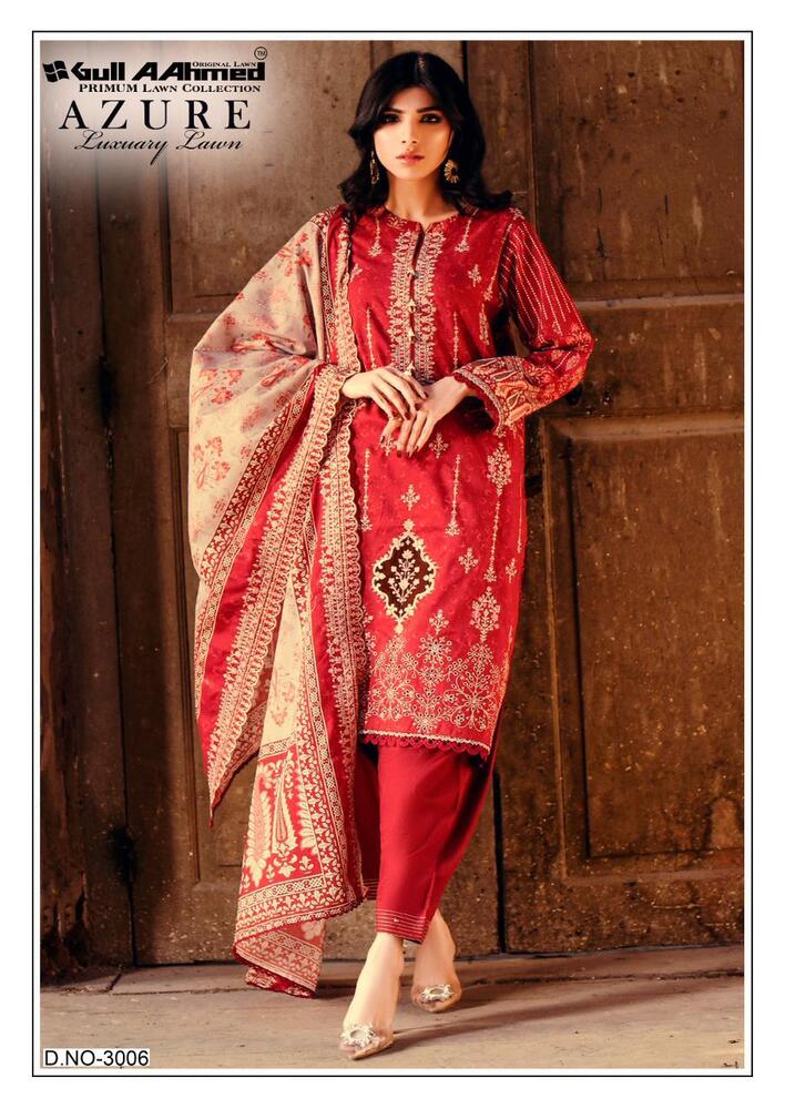 Gullahmed Azure vol-3  Karachi Dress Material