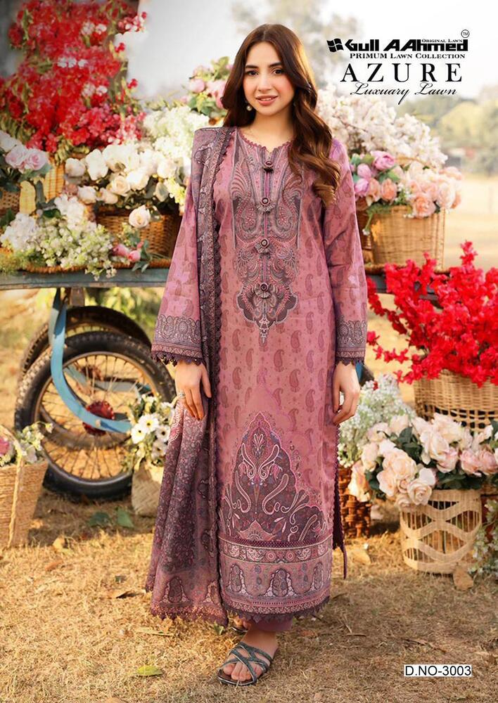 Gullahmed Azure vol-3  Karachi Dress Material