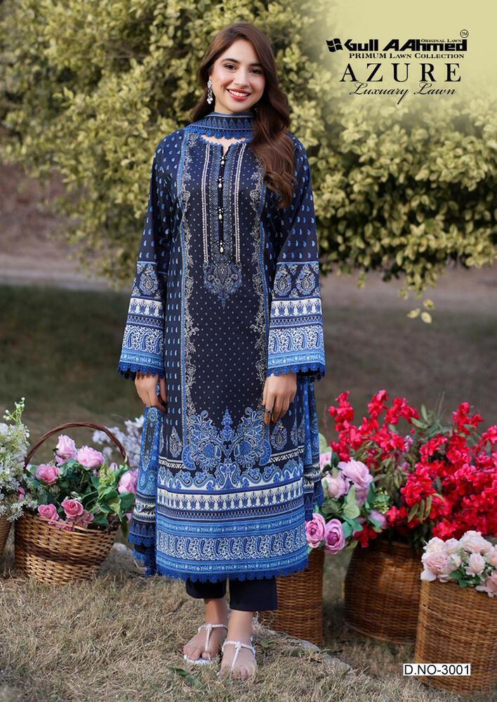 Gullahmed Azure vol-3  Karachi Dress Material