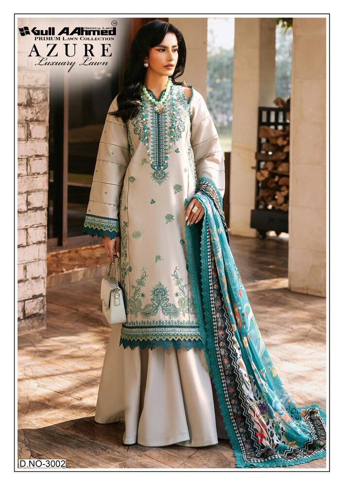 Gullahmed Azure vol-3  Karachi Dress Material