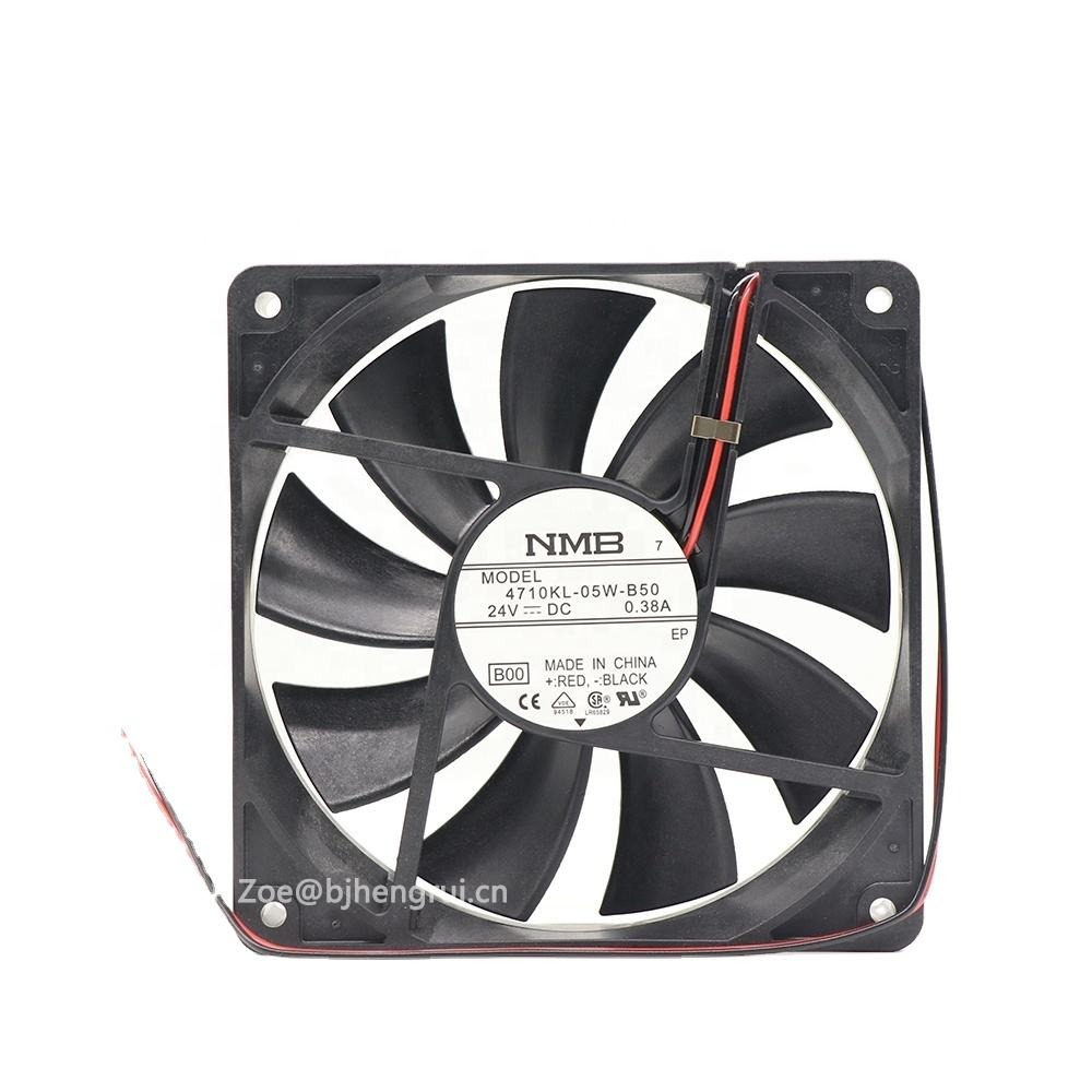 NMB 4710KL-05W-B50 12025 120X120X25mm 24V DC 0.38A 9.12W 115CFM 2800RPM Inverter Electric Axial Cooling Fan