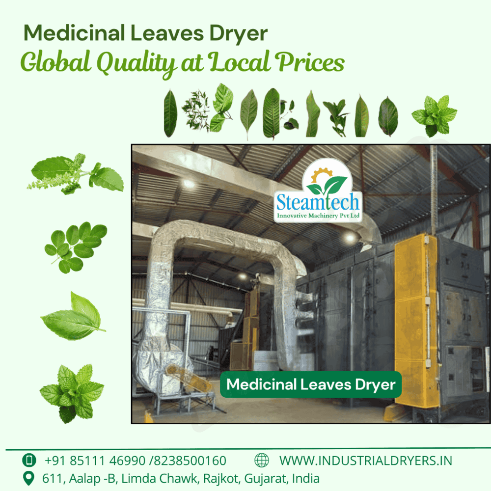 Medicinal Leaves Dryer Machine