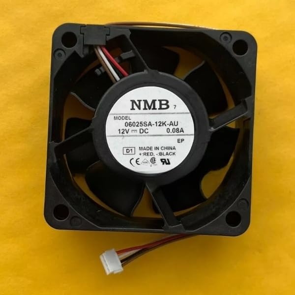 NMB 06025SA-12K-AU Axial Fan 12V-0.08A DC Brushless Air Cooling Fan 3000 RPM 60 * 60 * 25mm 3Wire