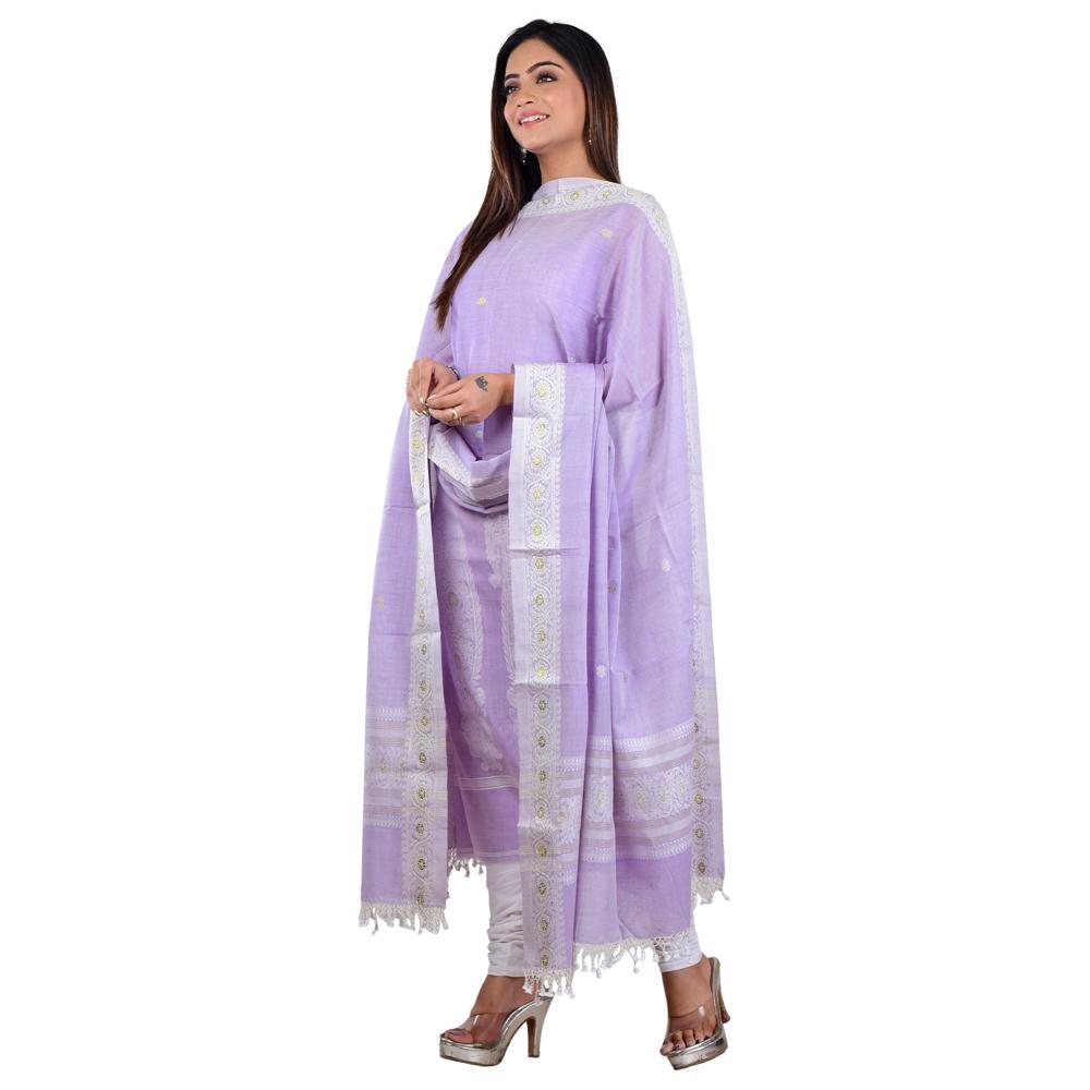 Handloom Cotton 3 Piece Suit