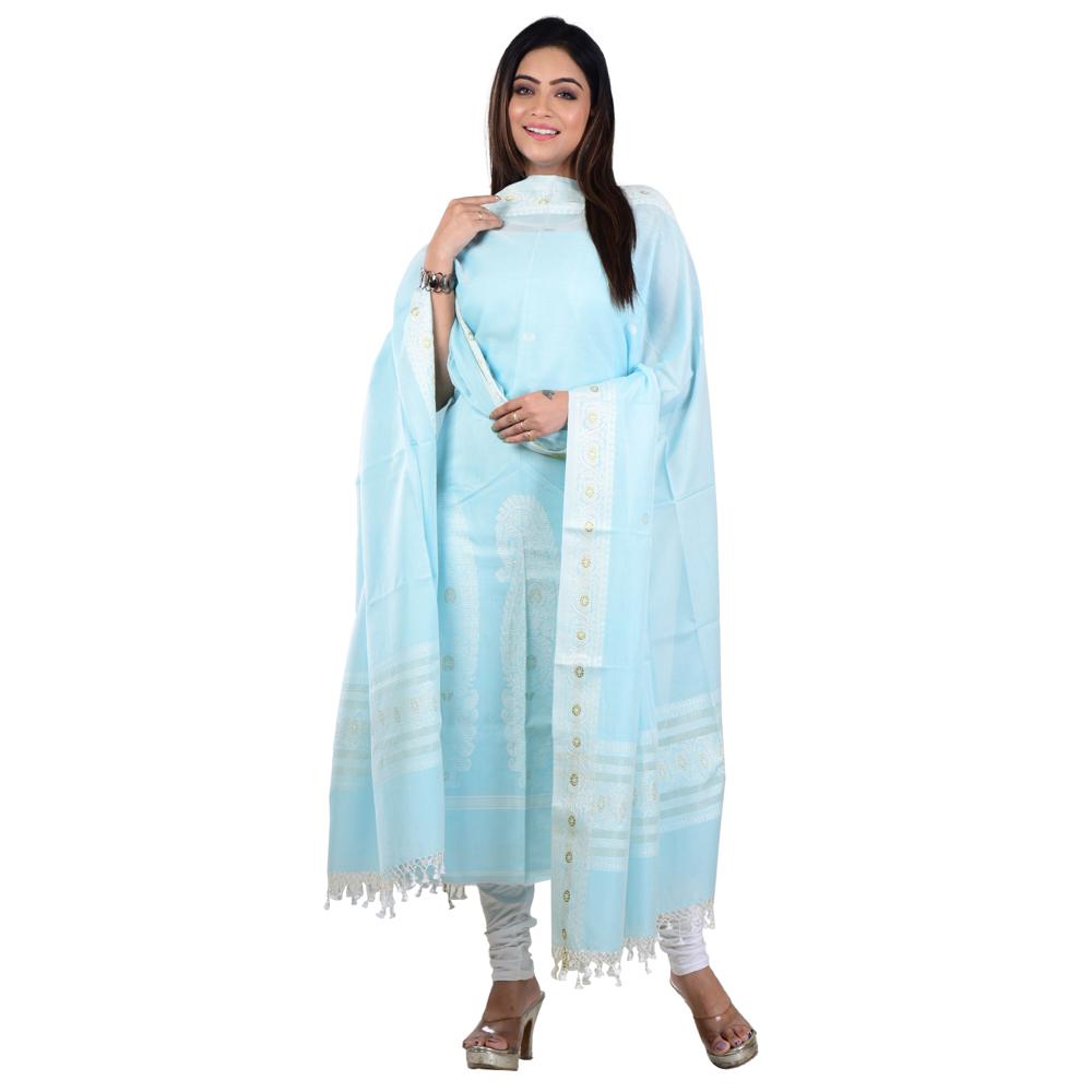 Handloom Cotton 3 Piece Suit