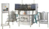 Rotary Semi Automatic Bottle Washing Machine