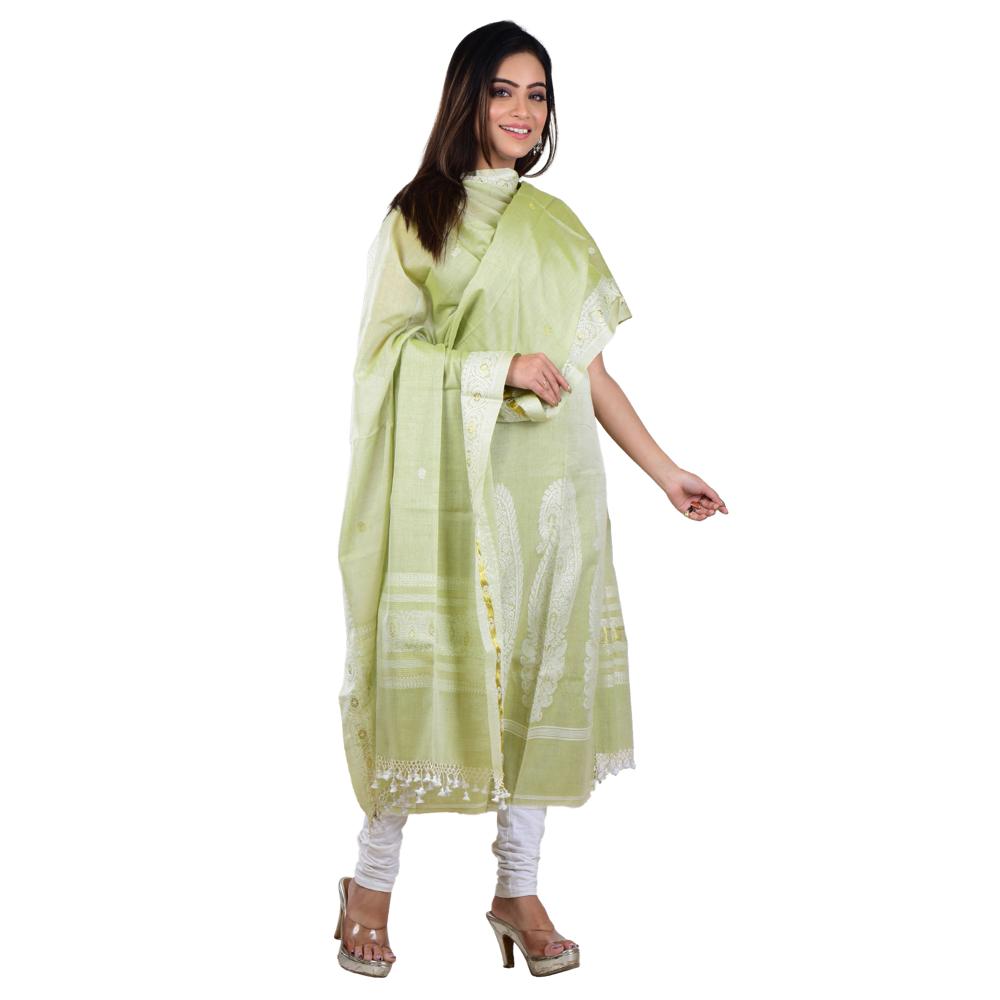 Handloom Cotton 3 Piece Suit