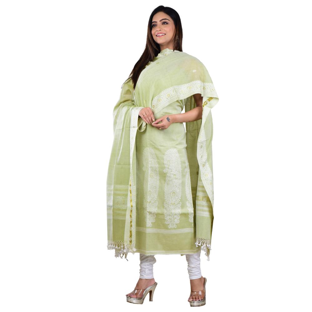 Handloom Cotton 3 Piece Suit