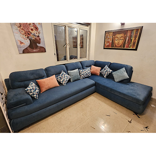Single Color L Shape Sofa Set - Color: Different Available