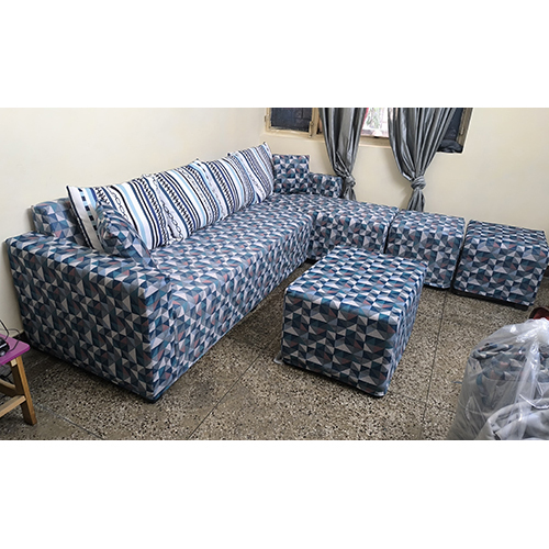 6 Seater Sofa Set - High Quality Wood, Smooth Finishing | Modern Indian Design, Durable Construction, Various Color Options