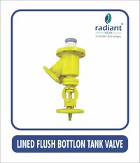Pfa Lined Flush Bottom Tank Valve - Color: As Per Requirements