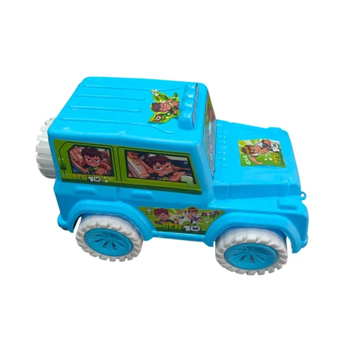 Blue Plastic Toy Car