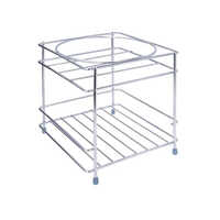 Stainless Steel 303 Matka Stand - Color: Silver